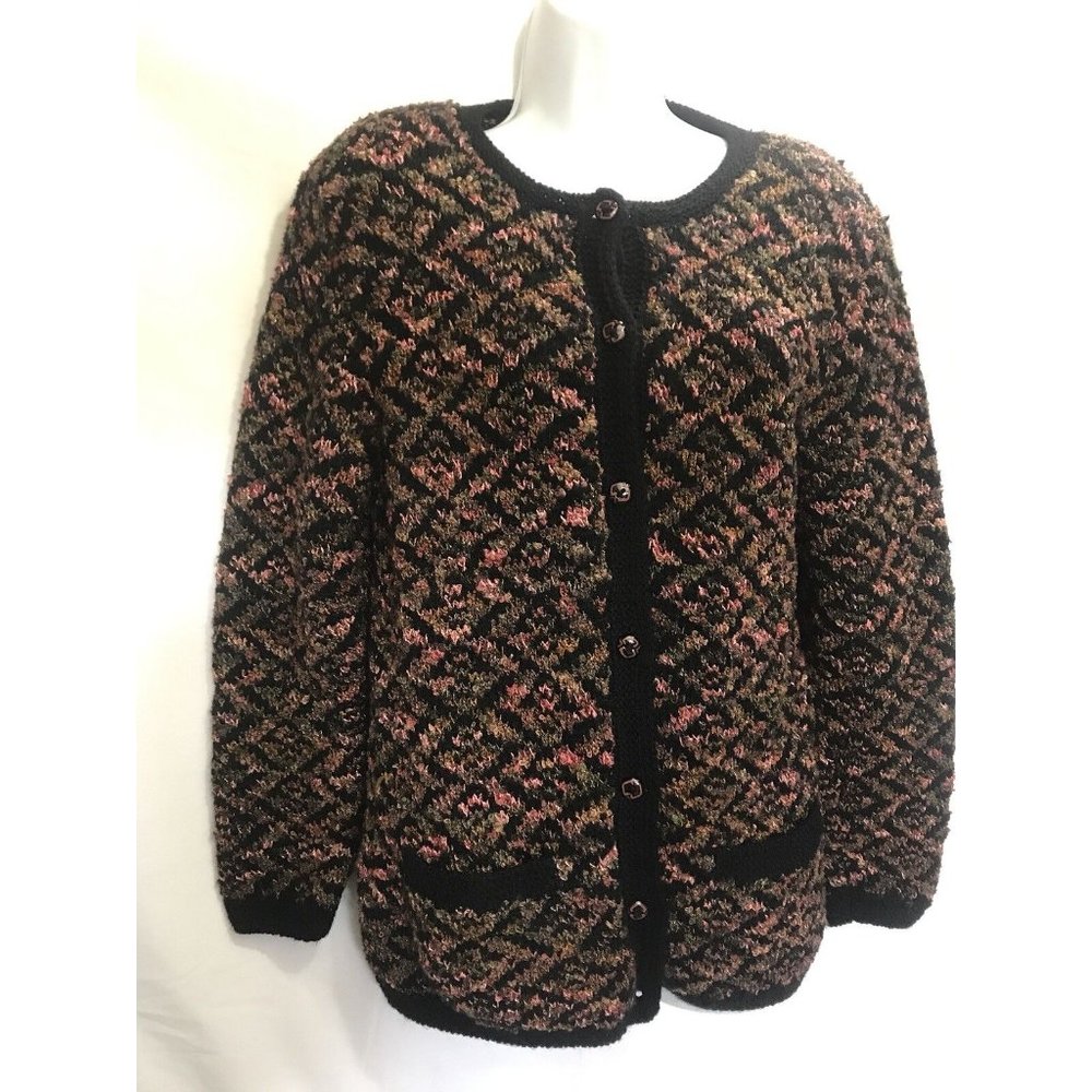 Peruvian Connection Woman's Cardigan Sweater Small Wool Excellent Condition